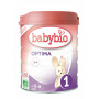 Lait biologique OPTIMA  1  BABYBIO pour  nourrisson de 0 à 6 mois - 800G