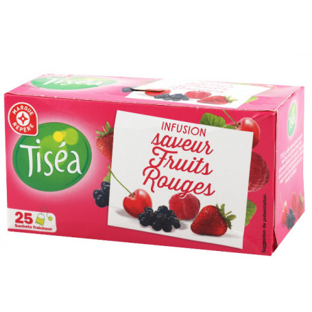 INFUSION FRUITS ROUGES 25 SACHETS- TISEA- 40GR - Drive Z'eclerc