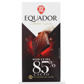 CHOCO NOIR 85% CACAO- EQUADOR- 100G