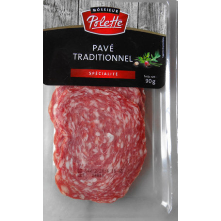 PAVÉ TRADITIONNEL PUR PORC - 90G             