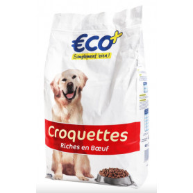 CROQUETTES RICHES EN BOEUF - 4 KG - ECO +