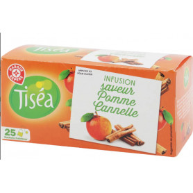 INFUSION SAVEUR POMME CANNELLE 25 SACHETS - 40 G - TISEA