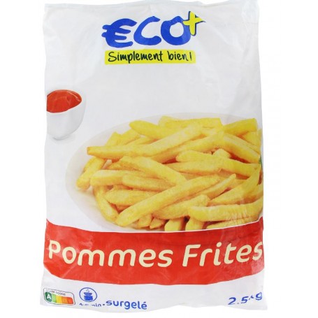 POMMES FRITES SURGELEES - ECO+ - 2,5KG