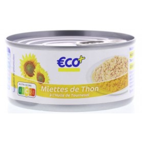 Miettes de Thon Listao à l'huile de Tournesol - ECO+ - 104g