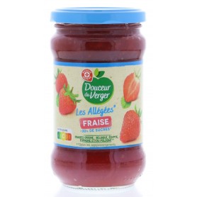 Confiture de Fraise Allegée en sucres - DOUCEUR DU VERGER - 340g