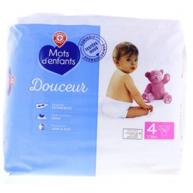 lingettes bébé à l'eau - x 60 - MOTS D'ENFANTS