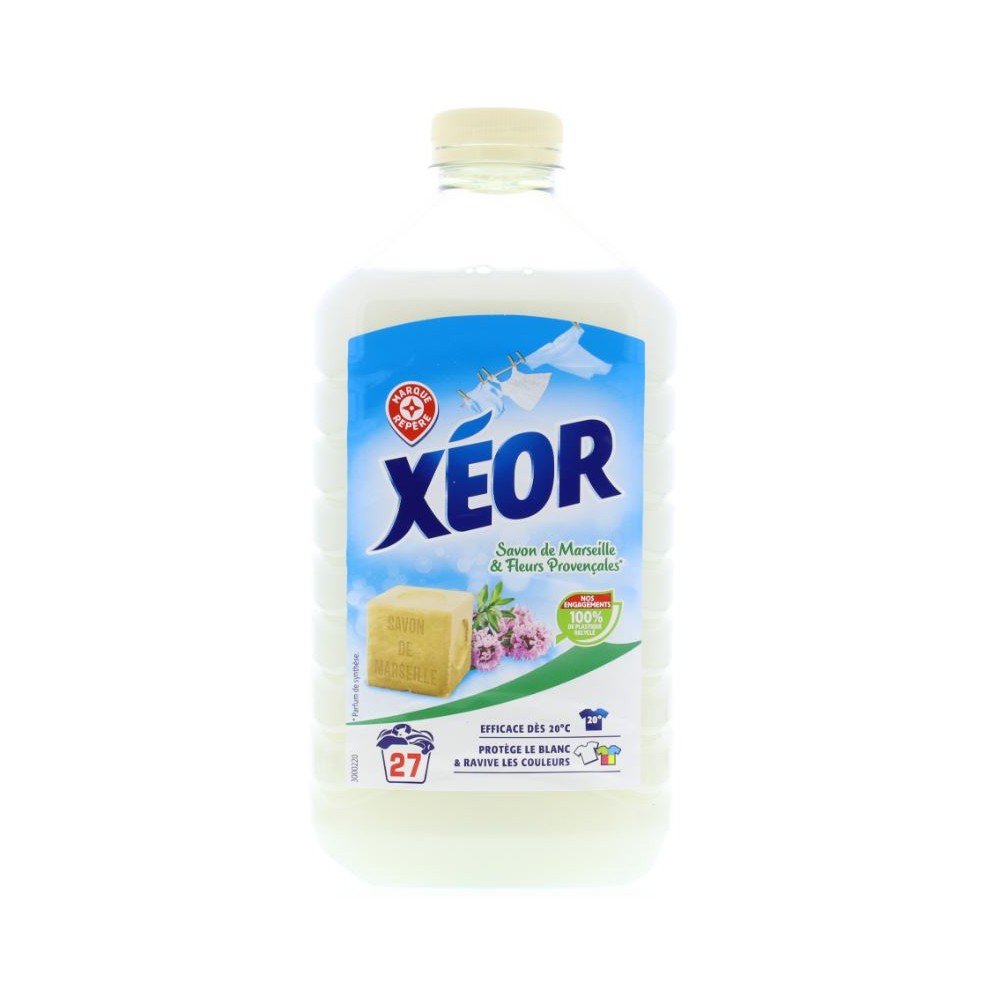 Recharge Lessive Liquide Savon de Marseille 27 lavages - XEOR - 1