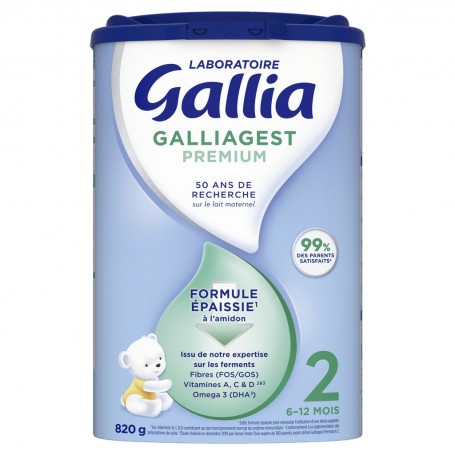 LABORATOIRE GALLIA GALLIAGEST PREMIUM 2 820G De 6 à 12 mois