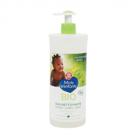 EAU NETTOYANTE BEBE BIO- MOTS D'ENFANTS 750 ML EAU NETTOYANTE BEBE BIO- MOTS D'ENFANTS 750 ML
