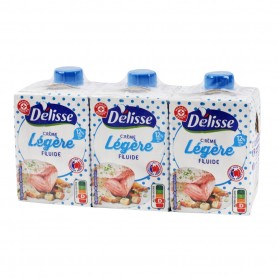 CREME LEGERE FLUIDE UHT 12% 3X20CL DELISSE