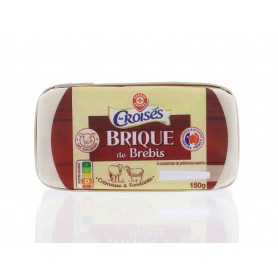FROMAGE BRIQUE DE BREBIS 26%MG 150G LES CROISES