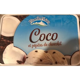 BAC GLACE COCO PEPITES DE CHOCOLAT 510GR PITON DES NEIGES