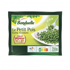 Petits pois doux et fondants Précuits vapeur Bonduelle 750G