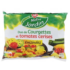 DUO DE COURGETTES ET TOMATES CERISES 900G NOTRE JARDIN