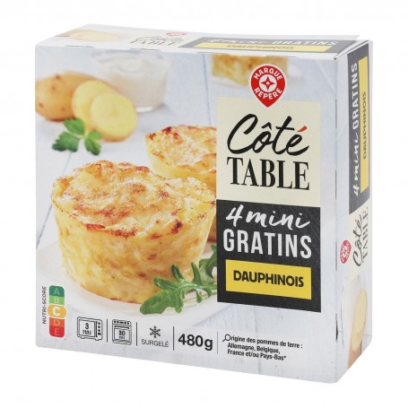 MINI GRATINS DAUPHINOIS 480G SURG COTE TABLE