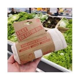 Filet Fruits Légumes Coton Bio Lot de 3