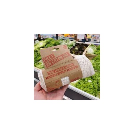 Filet Fruits Légumes Coton Bio Lot de 3