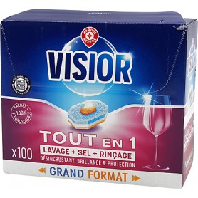 Tablette Lave Vaisselle Tout en 1 x100 Visior