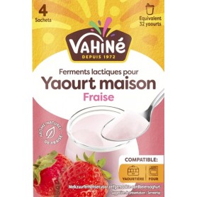 Ferments Lactiques Yaourt Maison Fraise 4x5G Vahiné