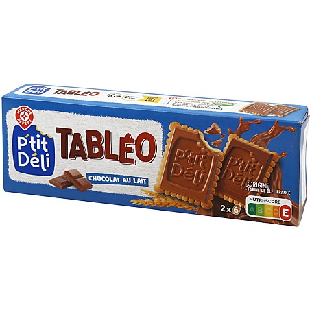 Biscuit tablette chocolat au lait - 150 pti deli