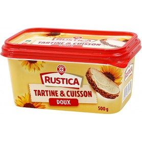 MARGARINE ALLÉGÉE AU TOURNESOL 60% - RUSTICA - 500G