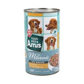 BOUCHEES MIJOTEES POUR CHIENS POULET/LEGUMES - TOUS MES AMIS- 1200G
