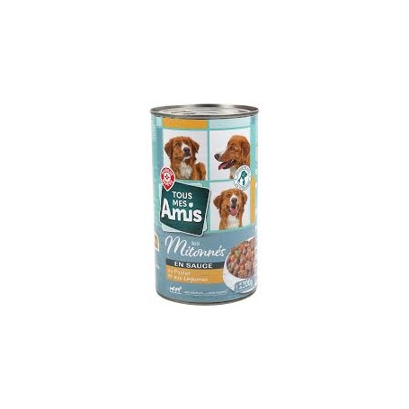 BOUCHEES MIJOTEES POUR CHIENS POULET/LEGUMES - TOUS MES AMIS- 1200G