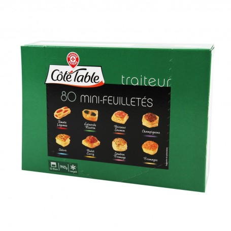 MINI FEUILLETES APERITIFS X80 740G COTE TABLE