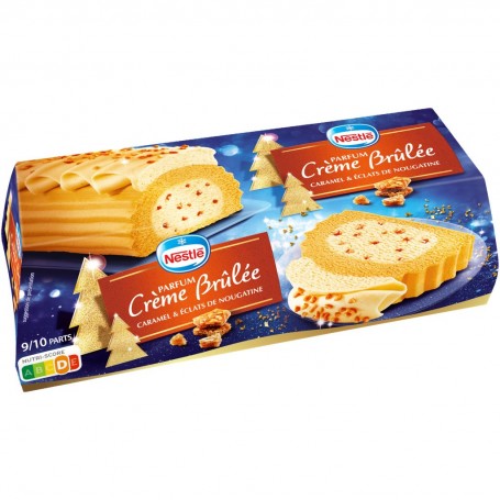 Bûche Nestlé Parfum Crème Brûlée