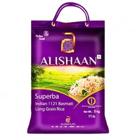 RIZ BASMATI INDIEN LONG GRAIN SUPERBA ALISHAAN SU1121 5KG