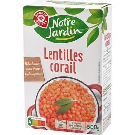LENTILLES CORAIL 500GR NOTRE JARDIN
