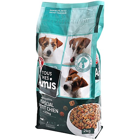 CROQUETTES PETIT CHIEN VOLAILLE RIZ TOUS MES AMIS 2KG