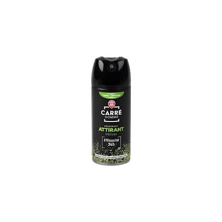 DÉODORANT ATOMISEUR VÉTIVER ATTIRANT - 100 ML - CARRE HOMME