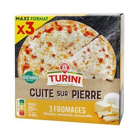 Pizzas 3 Fromages - TURINI - 3x350g (1050g)