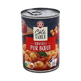 RAVIOLI PUR BOEUF 400G COTE TABLE