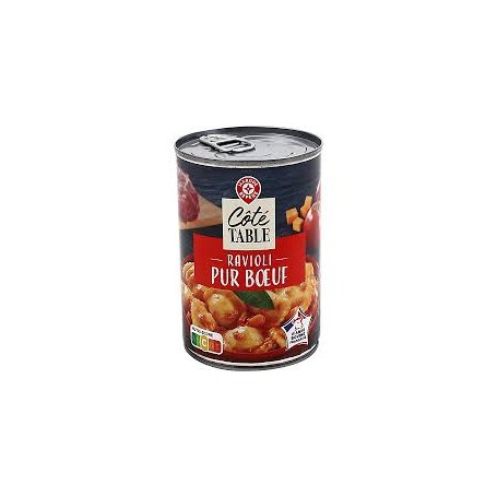 RAVIOLI PUR BOEUF 400G COTE TABLE