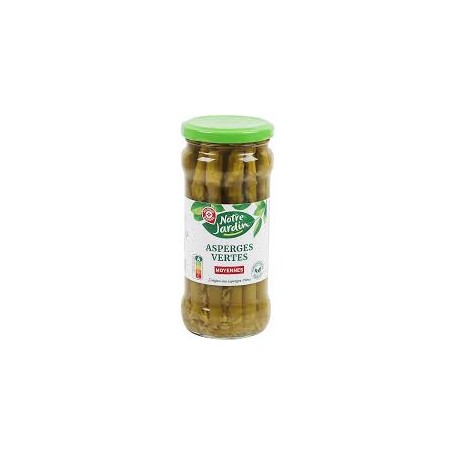 ASPERGES VERTES MOYEN BOCAL 330G NOTRE JARDIN