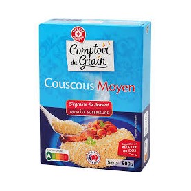 COUSCOUS MOYEN 500G COMPTOIR DU GRAIN