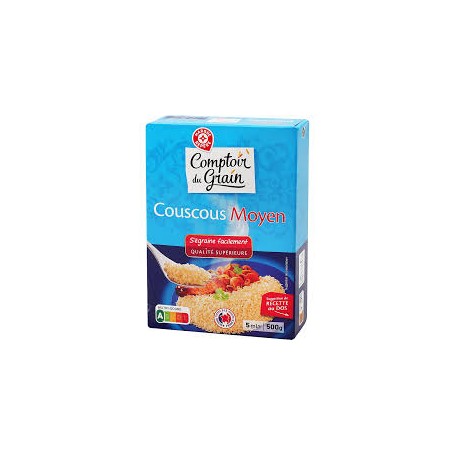 COUSCOUS MOYEN 500G COMPTOIR DU GRAIN