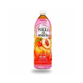Thé  glacé pêche - POKKA - 1,5L