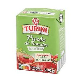 PUREE TOMATE SAVEUR BASILIC 200G TURINI