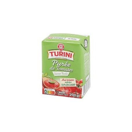 PUREE TOMATE SAVEUR BASILIC 200G TURINI