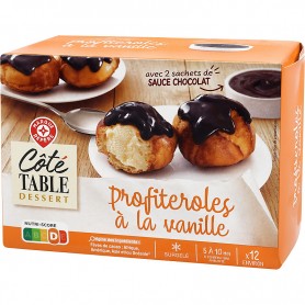 PROFITEROLES VANILLE 280G SURG COTE TABLE DESSERT