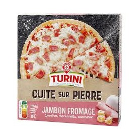 PIZZA JAMBON FROMAGES 400G TURINI