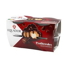 PROFITEROLES NAPPEES DE SAUCE CHOCOLAT - DELISSE - 4X90G (360G)