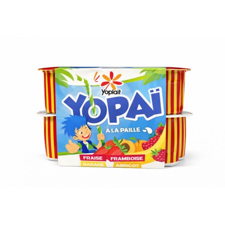 YOPAI ROUGE JAUNE 12X90G YOPLAIT