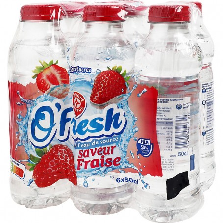 EAU AROMATISEE FRAISE 6X50CL O'FRESH