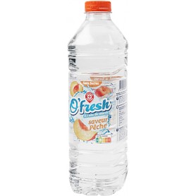 EAU DE SOURCE AROMATISEE PECHE SANS SUCRE 1.5L O'FRESH