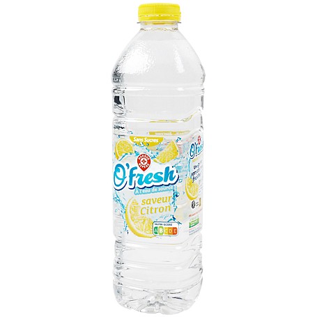 EAU DE SOURCE AROME NATUREL CITRON VERT SANS SUCRE 1.5L O'FRESH