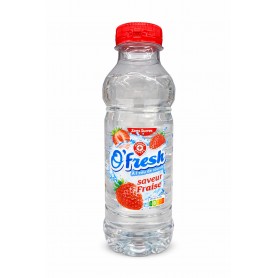 BOISSON EAU DE SOURCE AROMATISEE FRAISE SANS SUCRE 50CL O'FRESH